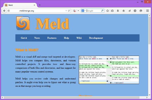開発ツール ファイル内容の比較 Diff とマージができる Meld Windowsと暮らす
